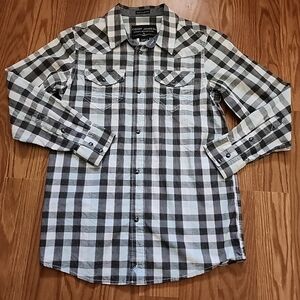 Kids Cody James Snap Up Long Sleeve‎ Shirt Med Western Cowboy
